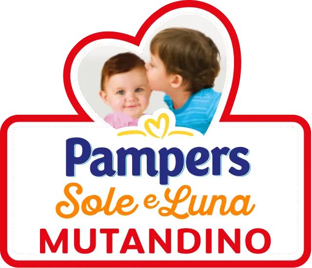 logo Pampers Sole-Luna Mutandino